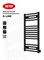 Полотенцесушитель электрический RIFAR D-LINE 800х450 150 Вт чёрный DL-080-45-BM 250403