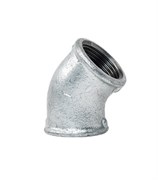 Угольник оцинкованный 45° ДУ50 ВР GEBO PLATINUM 120-9V 260405